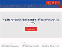 Tablet Screenshot of nikkeiplacefoundation.org